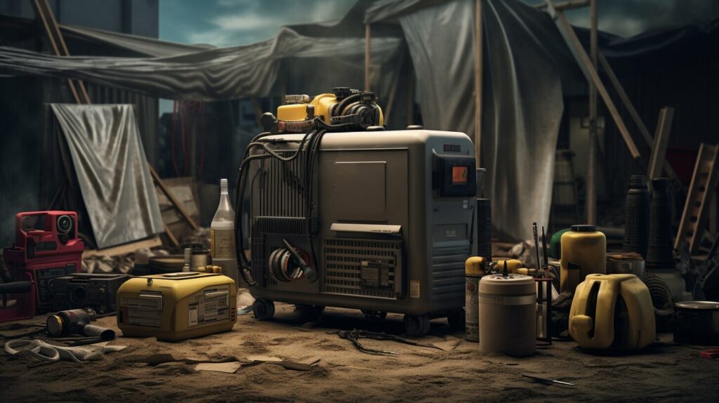 Portable air compressor for field work Portable air compressor for field work