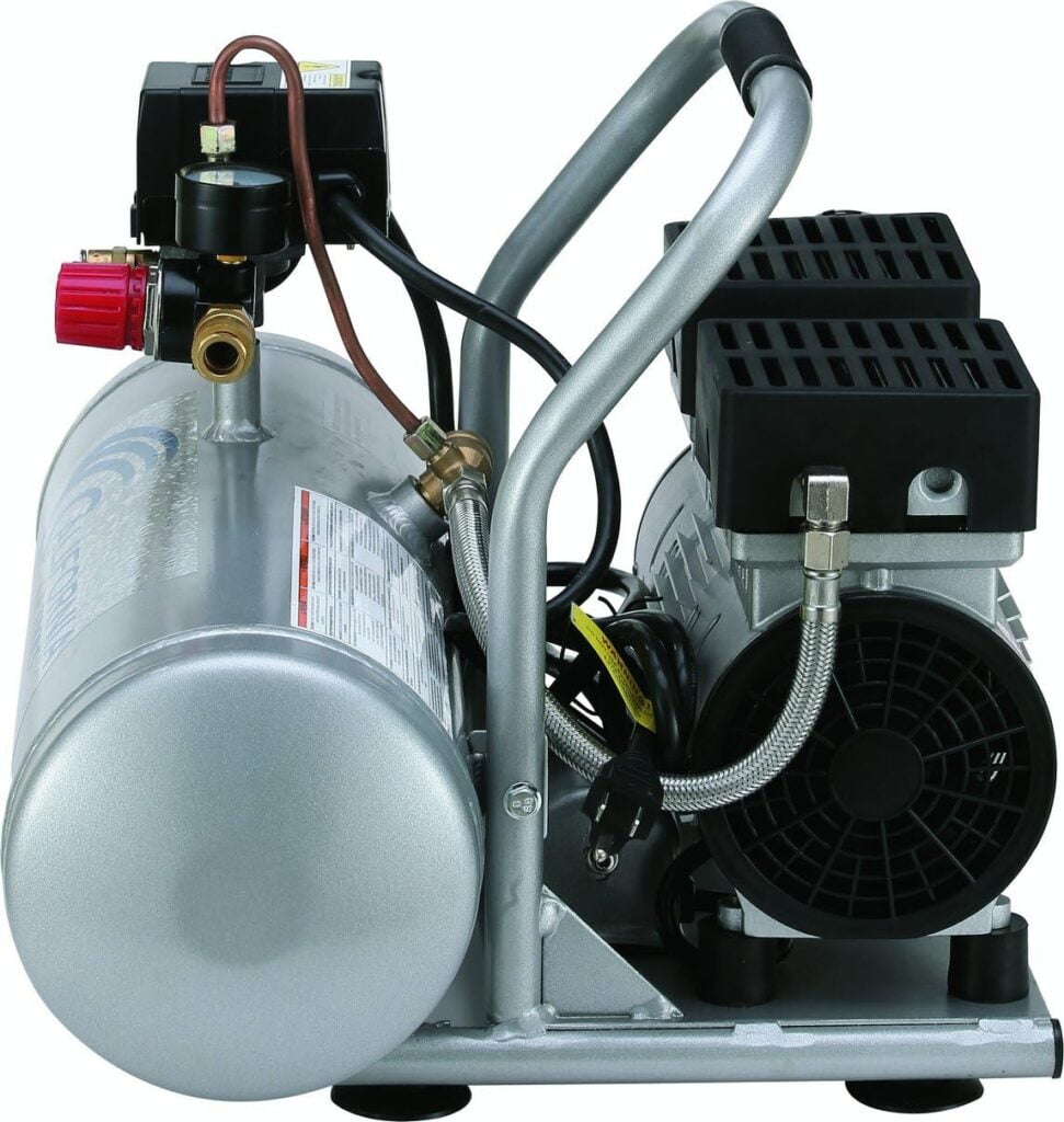 California Air Tools 2010A Ultra Quiet and Oil-Free 1.0 HP 2.0-Gallon Aluminum Tank Air Compressor,Silver California Air Tools 2010A Ultra Quiet and Oil-Free 1.0 HP 2.0-Gallon Aluminum Tank Air Compressor,Silver