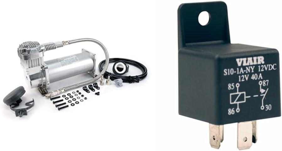 Viair 45040 450C Air Compressor Kit 93940 40 Amp Air Compressor Relay for 12 Volt compressor, Black Viair 45040 450C Air Compressor Kit 93940 40 Amp Air Compressor Relay for 12 Volt compressor, Black